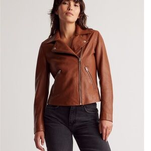 Quince 100% Washed Leather Biker Jacket